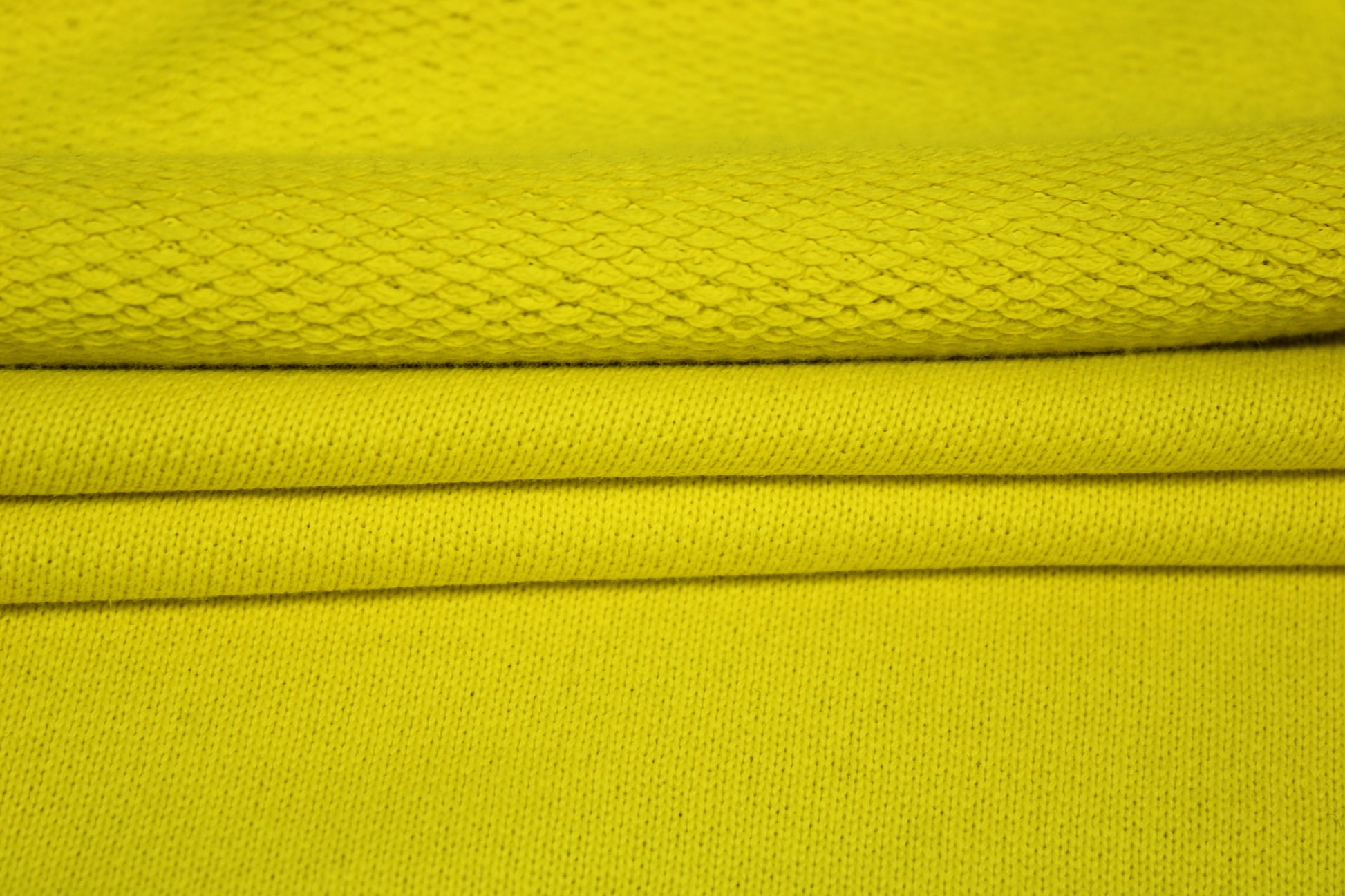 Tissu molleton japonais épais - jaune vif - photo 2/4 | So Tissus