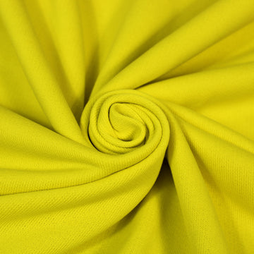 Tissu molleton japonais épais - jaune vif