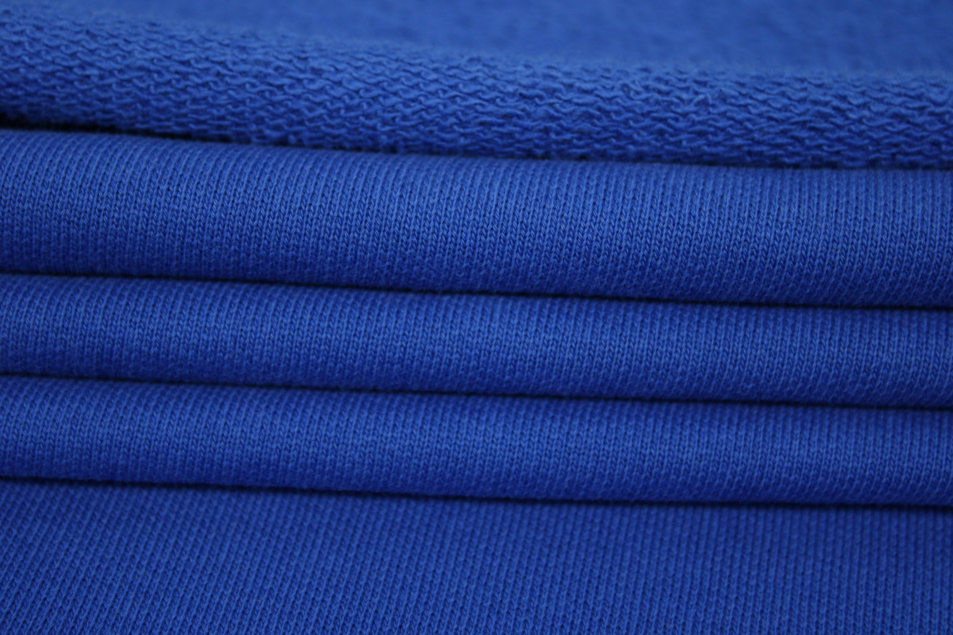 Tissu molleton japonais - bleu électrique - photo 2/4 | So Tissus