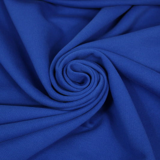 Tissu molleton japonais - bleu électrique - photo 1/4 | So Tissus