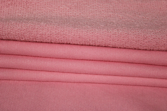 Tissu molleton japonais - rose clair - photo 2/4 | So Tissus