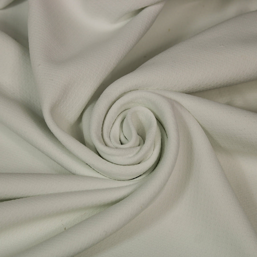 Tissu milano prestige piqué -  blanc