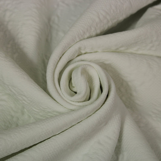 Tissu milano prestige gaufré -  blanc - photo 1/4 | So Tissus