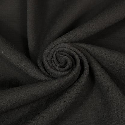 Tissu milano prestige piqué -  noir - photo 1/4 | So Tissus