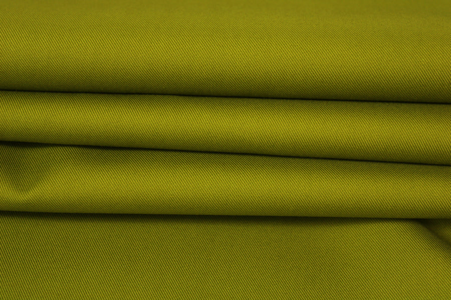 Tissu gabardine de coton prestige - vert olive