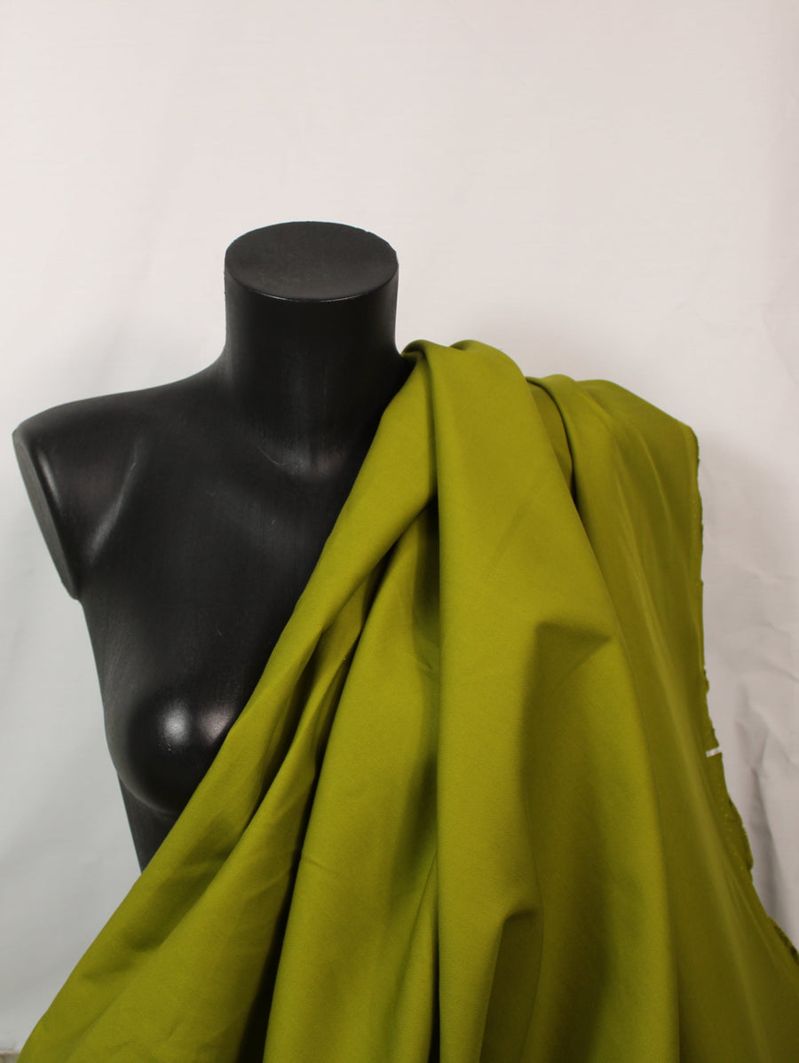 Tissu gabardine de coton prestige - vert olive