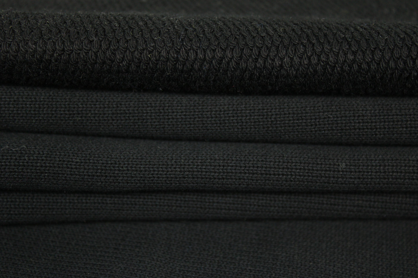 Tissu molleton japonais épais - noir - photo 2/4 | So Tissus