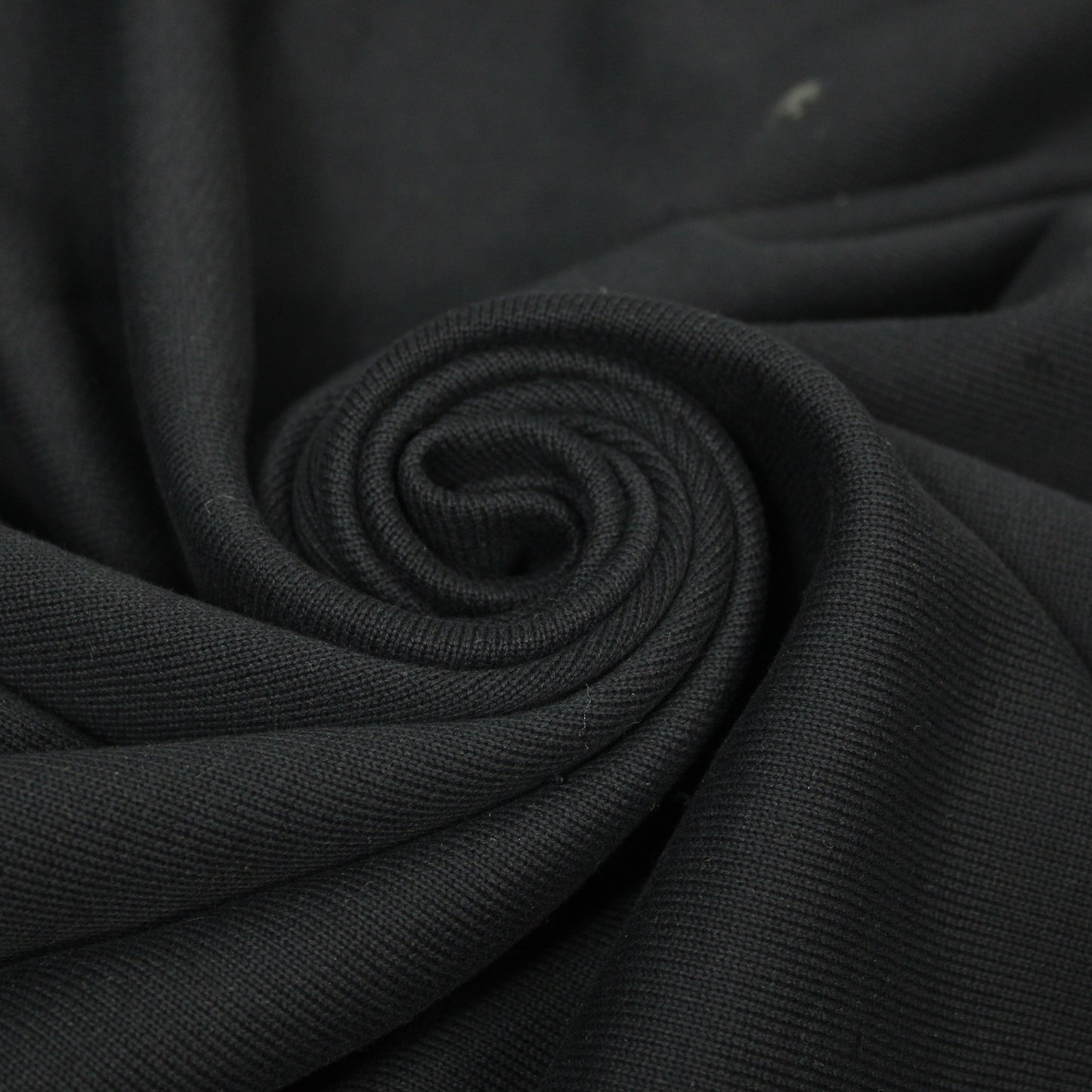 Tissu molleton japonais épais - noir - photo 1/4 | So Tissus