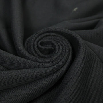 Tissu molleton japonais épais - noir