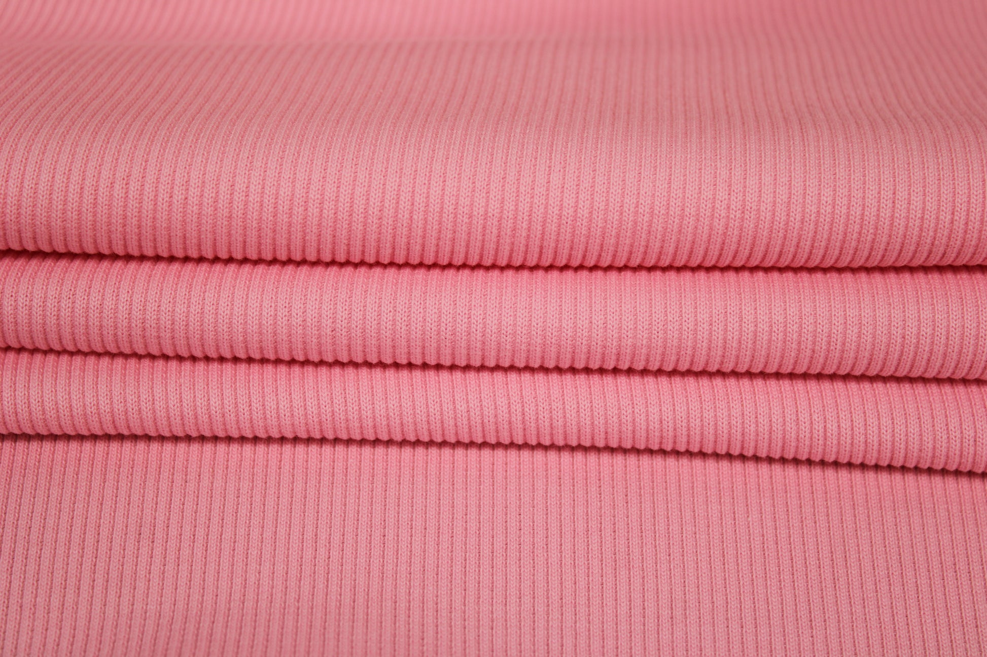 Tissu maille coton côtelé stretch - rose clair - photo 2/4 | So Tissus