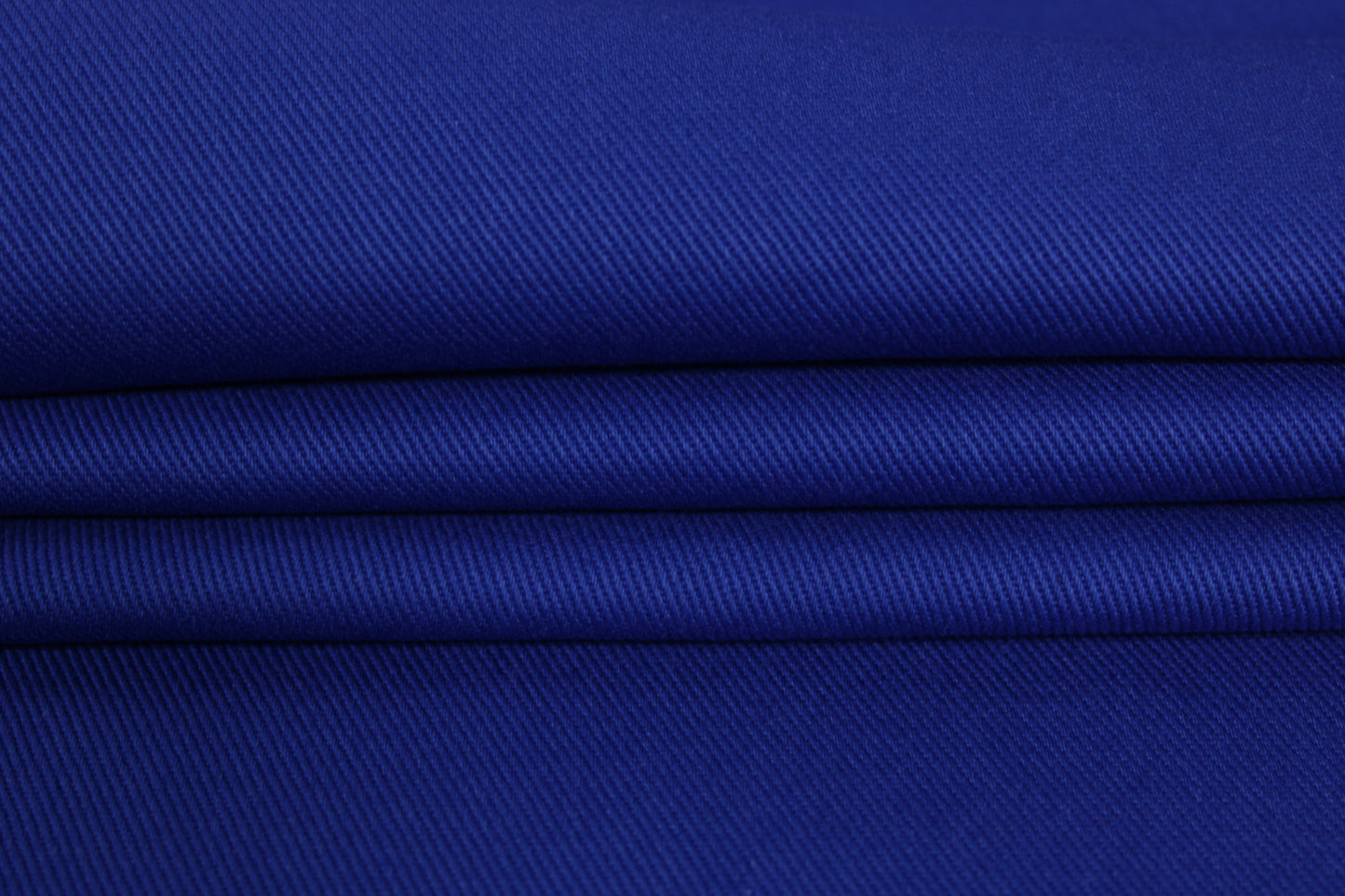 Tissu gabardine sergé de coton - bleu électrique - photo 2/4 | So Tissus
