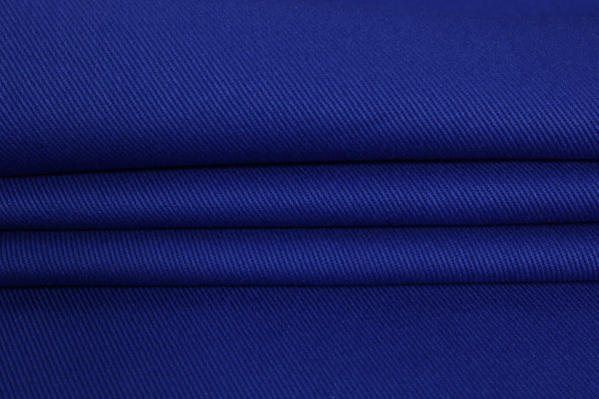Tissu gabardine sergé de coton - bleu électrique - photo 2/4 | So Tissus