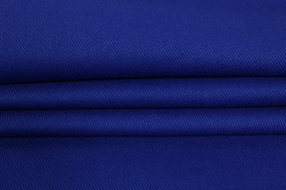 Tissu gabardine sergé de coton - bleu électrique - photo 2/4 | So Tissus