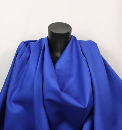 Tissu gabardine sergé de coton - bleu électrique - photo 4/4 | So Tissus