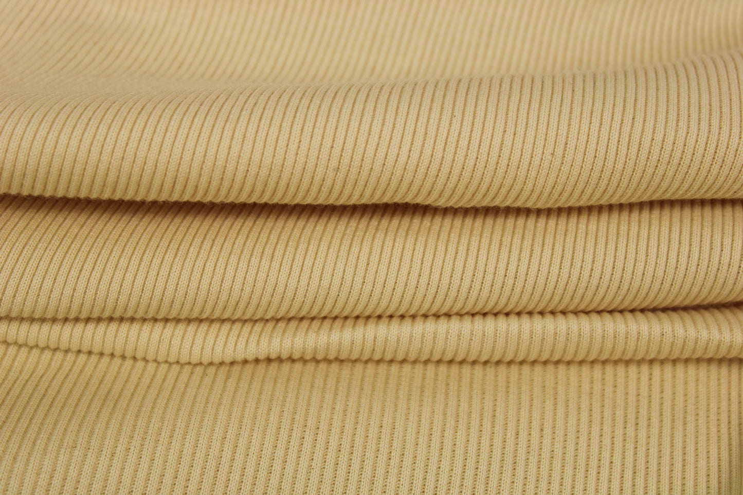 Tissu maille coton côtelé stretch - écru - photo 2/4 | So Tissus
