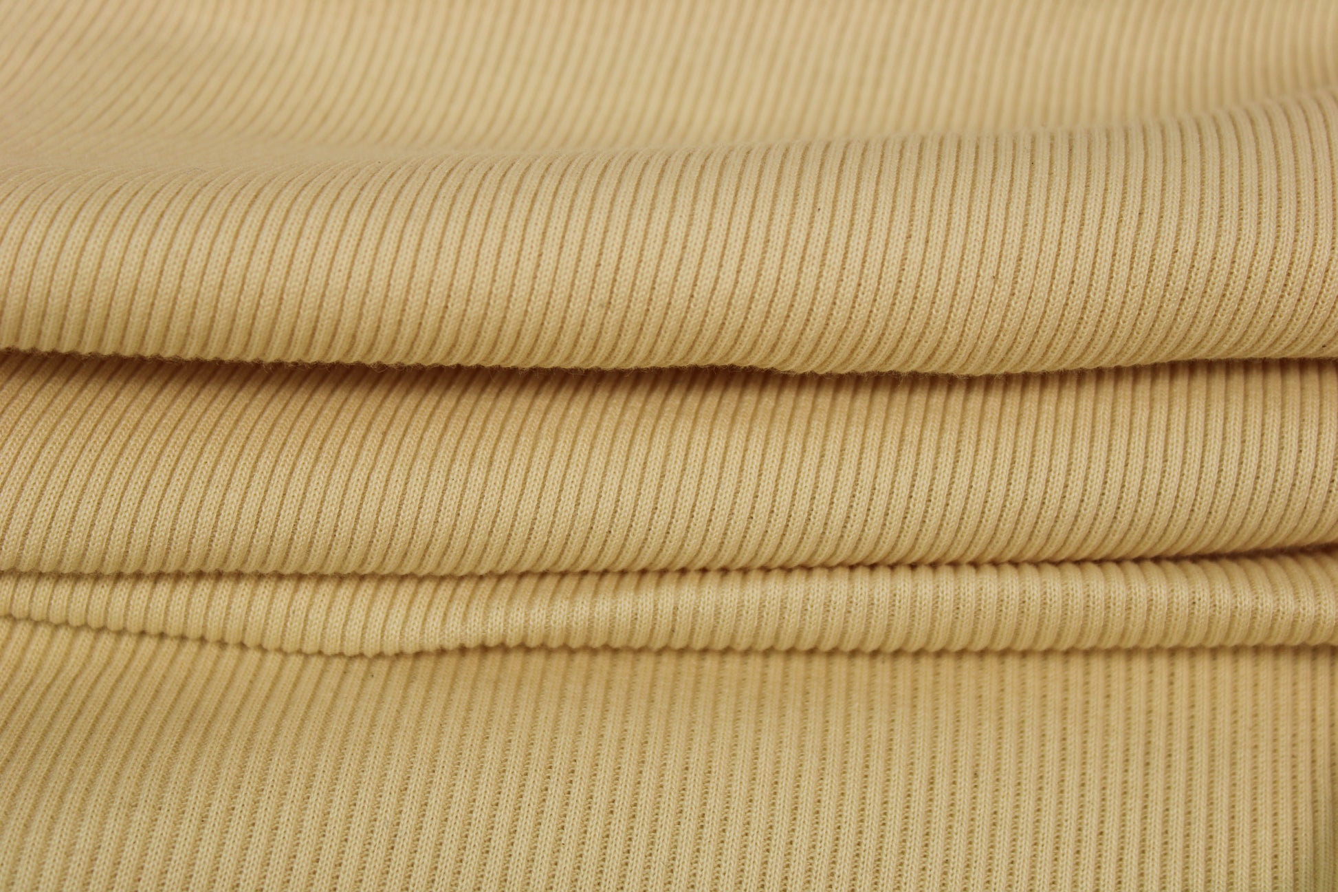 Tissu maille coton côtelé stretch - écru - photo 2/4 | So Tissus