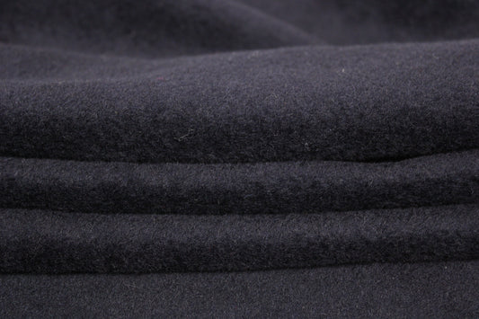 Tissu lainage duveteux - bleu marine foncé - photo 2/4 | So Tissus