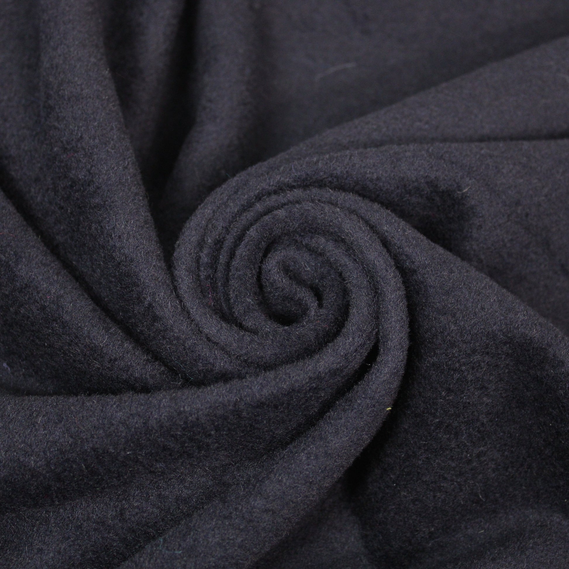Tissu lainage duveteux - bleu marine foncé - photo 1/4 | So Tissus