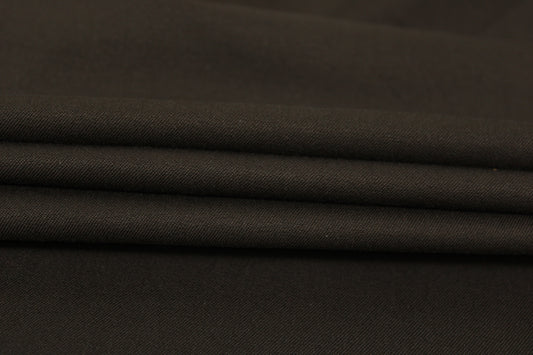 Tissu gabardine de coton prestige - marron - photo 2/4 | So Tissus