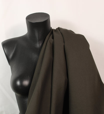 Tissu gabardine de coton prestige - marron - photo 3/4 | So Tissus
