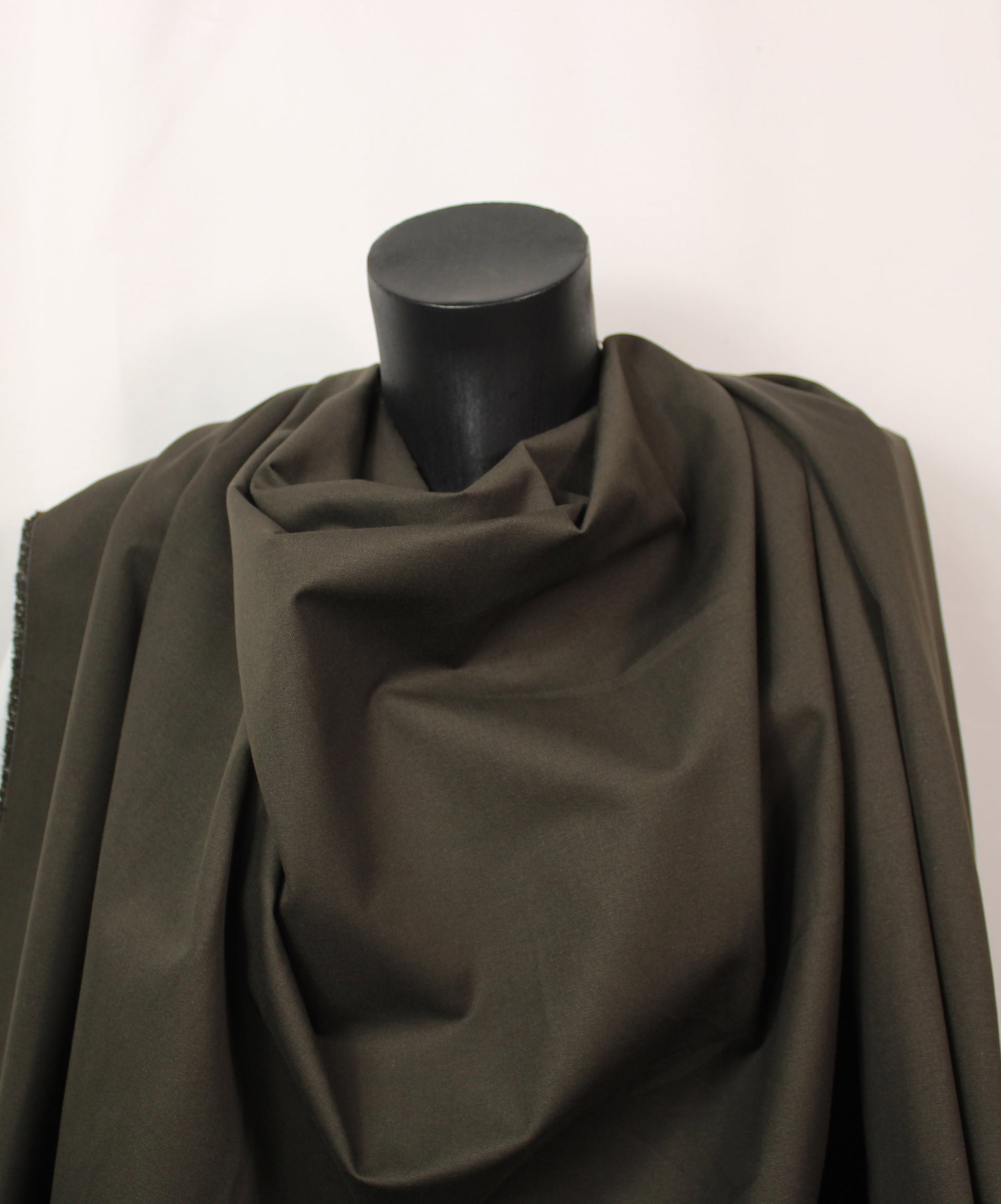 Tissu gabardine de coton prestige - marron - photo 4/4 | So Tissus