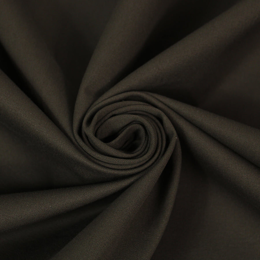 Tissu gabardine de coton prestige - marron