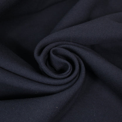 Tissu double crêpe de laine - bleu marine - photo 1/4 | So Tissus