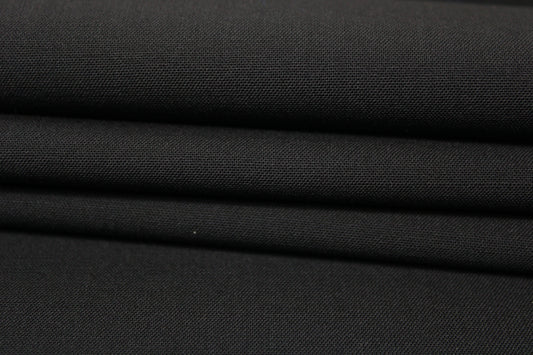 Tissu laine froide stretch - noir - photo 2/4 | So Tissus