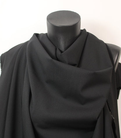 Tissu laine froide stretch - noir - photo 4/4 | So Tissus