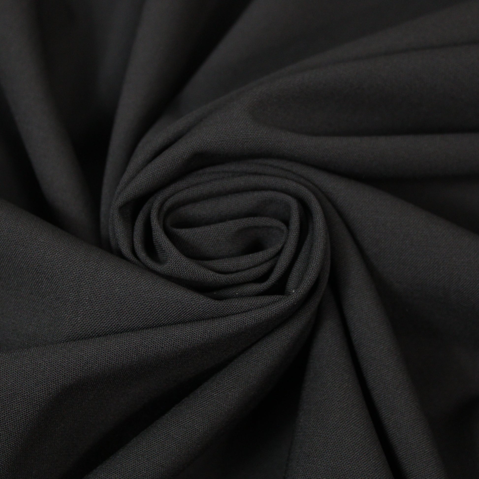 Tissu laine froide stretch - noir - photo 1/4 | So Tissus