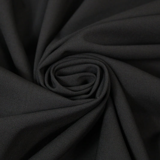 Tissu laine froide stretch - noir - photo 1/4 | So Tissus