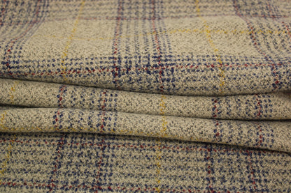 Tissu lainage - à carreaux - ton sable - photo 2/5 | So Tissus