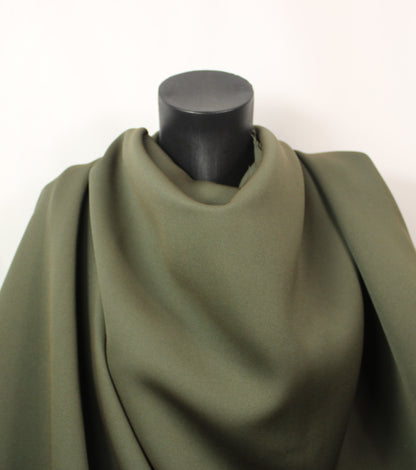 Tissu crêpe twill lourd - kaki - photo 4/4 | So Tissus
