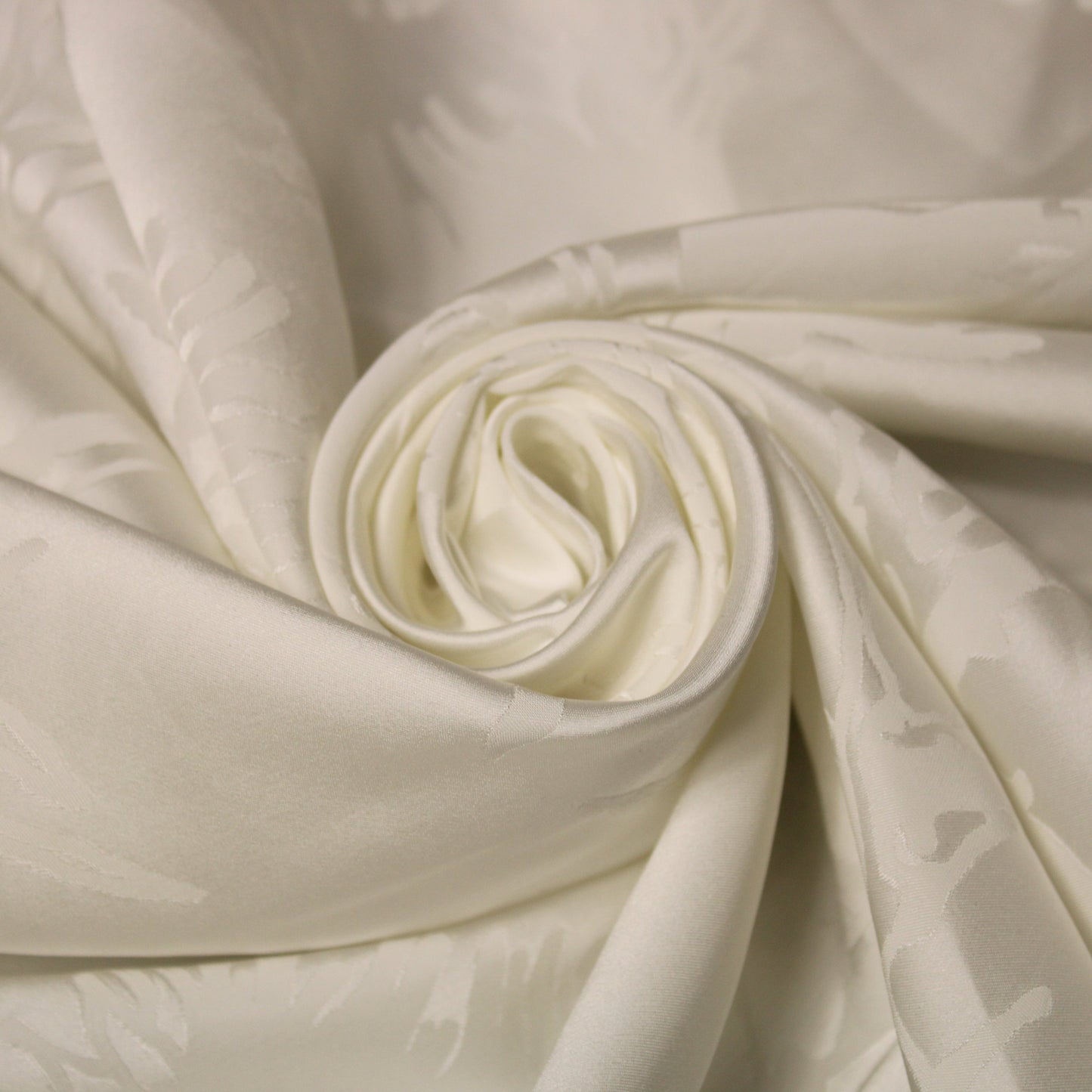 Tissu jacquard viscose - motif chardon - blanc - photo 1/5 | So Tissus