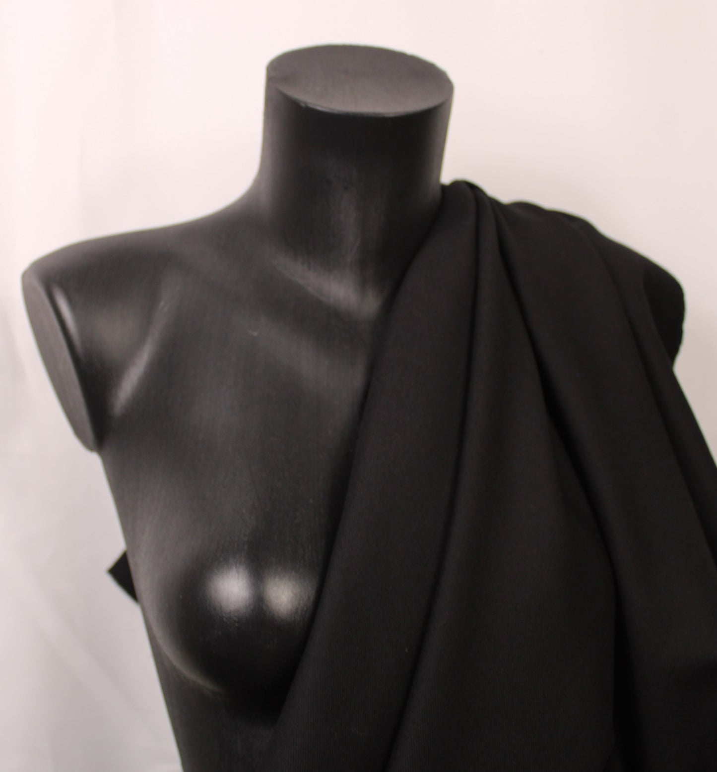 Tissu sergé de laine prestige - noir - photo 3/4 | So Tissus