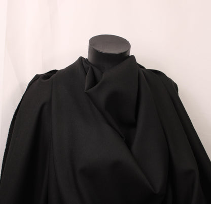 Tissu sergé de laine prestige - noir - photo 4/4 | So Tissus