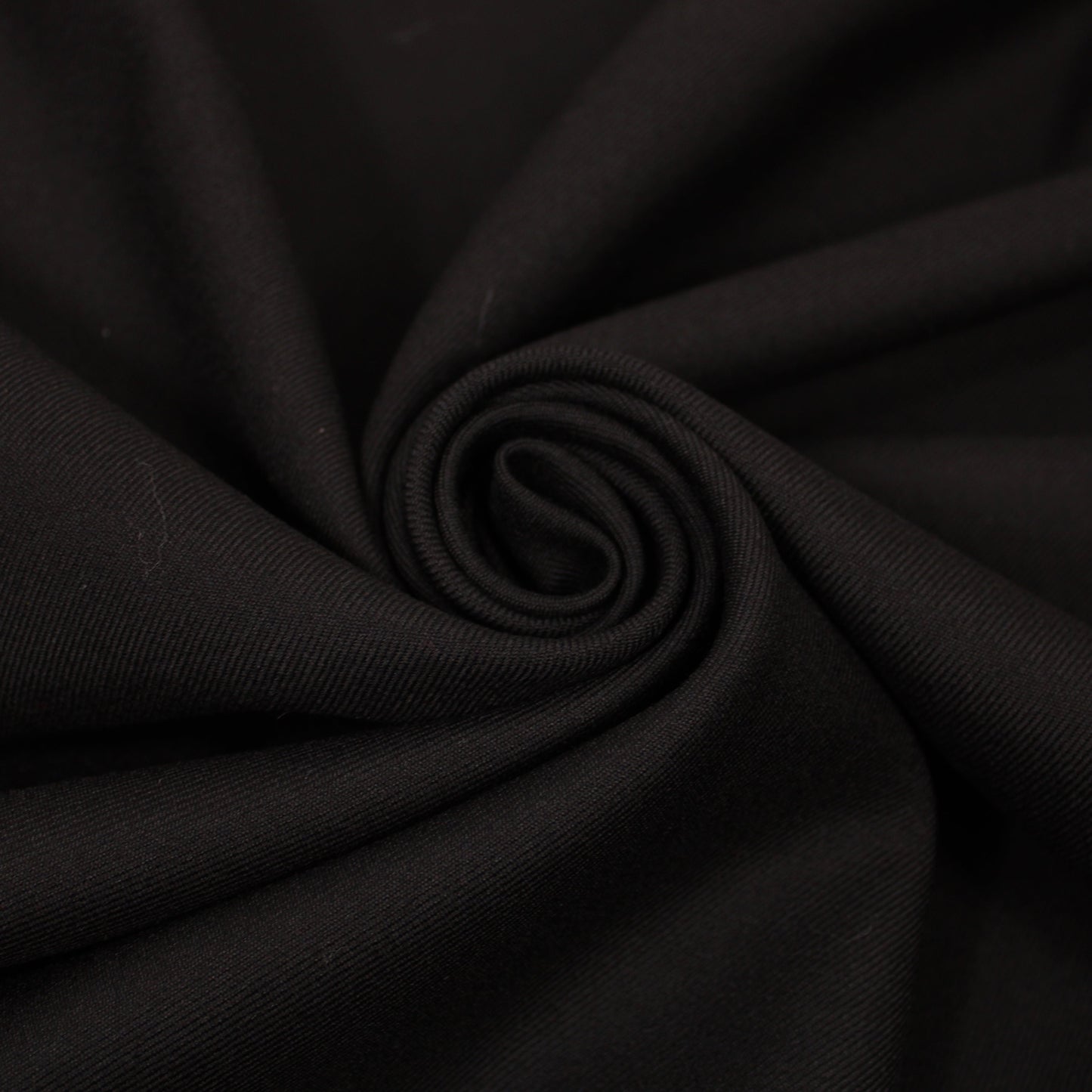 Tissu sergé de laine prestige - noir - photo 1/4 | So Tissus