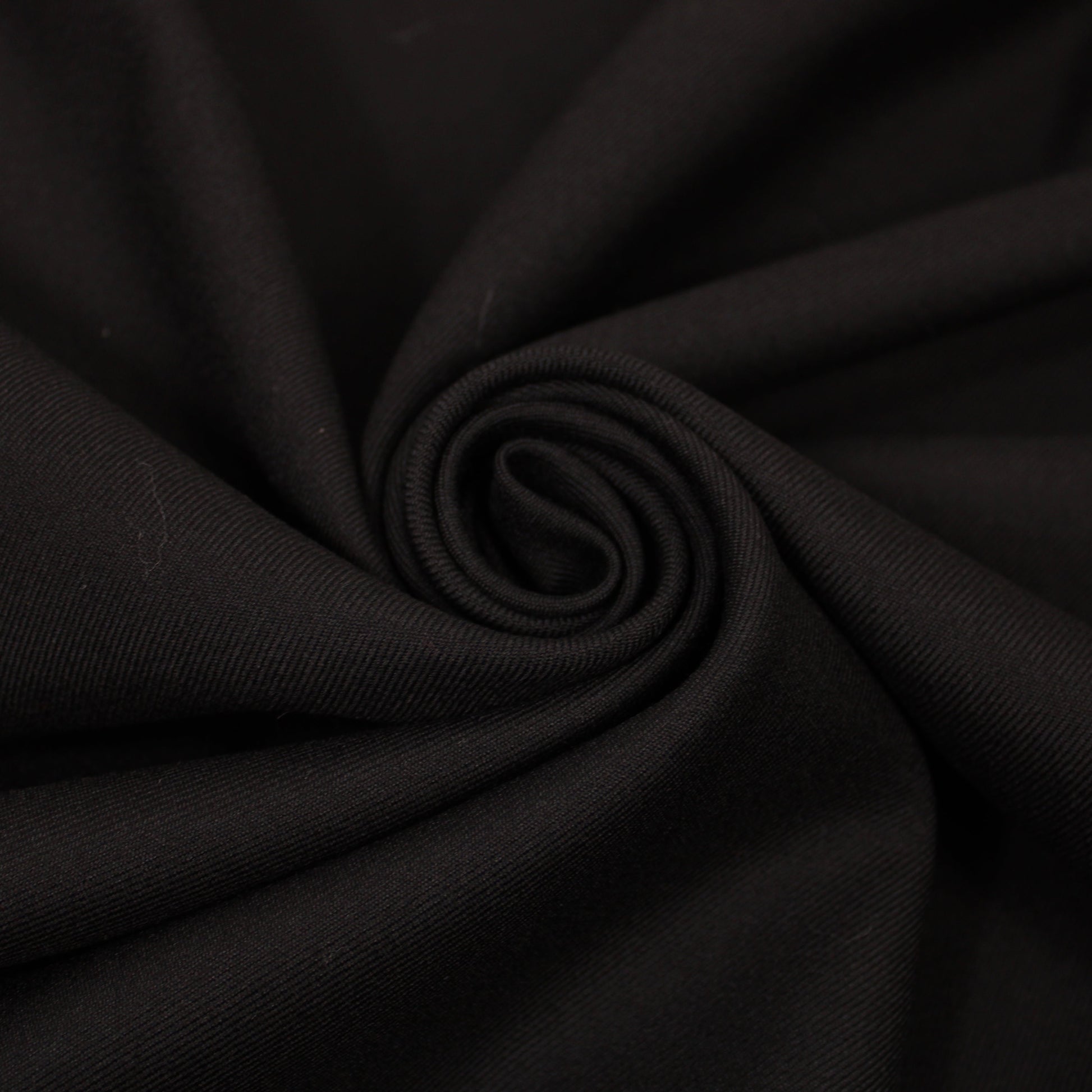 Tissu sergé de laine prestige - noir - photo 1/4 | So Tissus