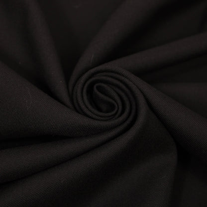 Tissu sergé de laine prestige - noir - photo 1/4 | So Tissus