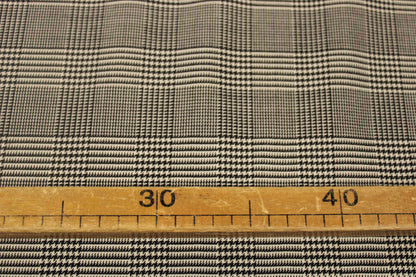 Tissu crêpe de laine - prince de galles - noir et blanc - photo 5/5 | So Tissus