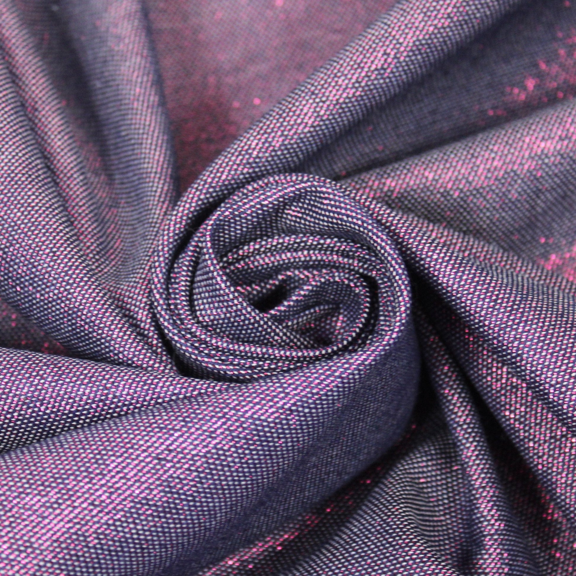 Tissu denim irisé - ton rose - photo 1/4 | So Tissus