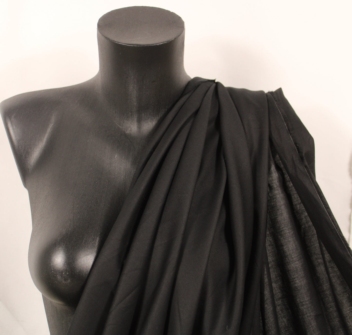 Tissu batiste de coton prestige - noir - photo 3/4 | So Tissus