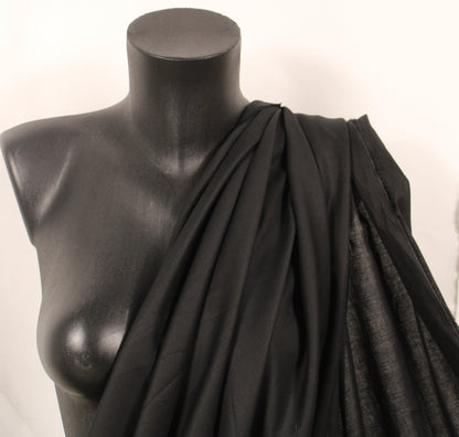 Tissu batiste de coton prestige - noir - photo 3/4 | So Tissus