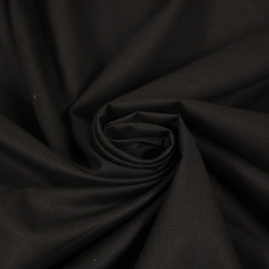 Tissu batiste de coton prestige - noir - photo 1/4 | So Tissus