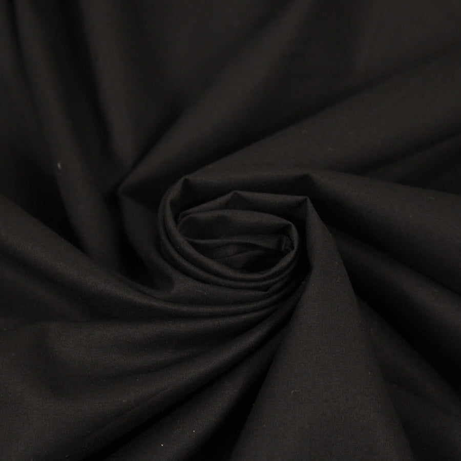 Tissu voile de coton prestige - noir