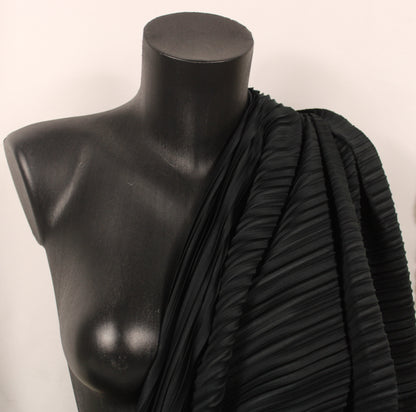 Tissu plissé - noir - photo 3/4 | So Tissus