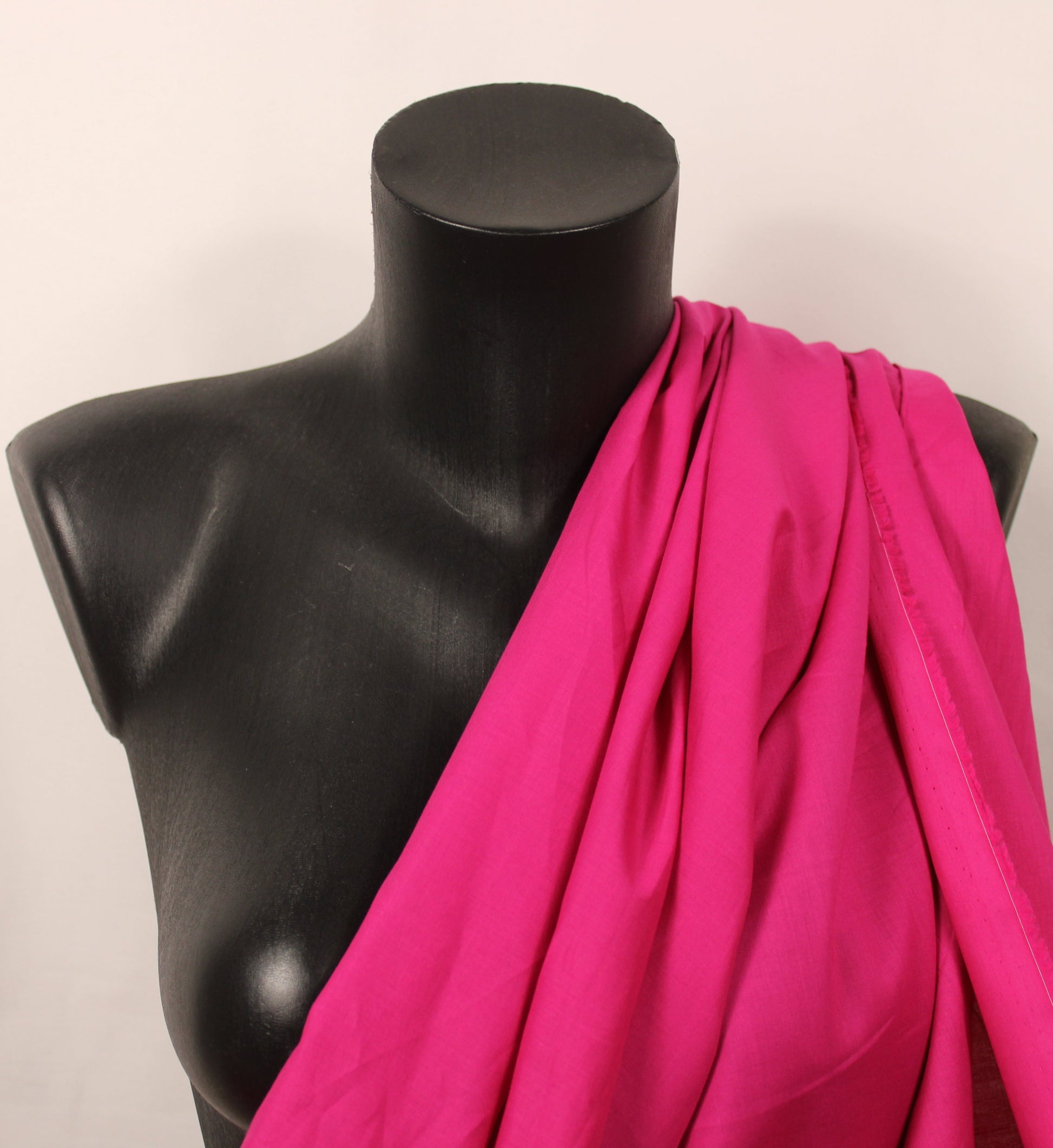 Tissu batiste de coton prestige - fuchsia - photo 3/4 | So Tissus