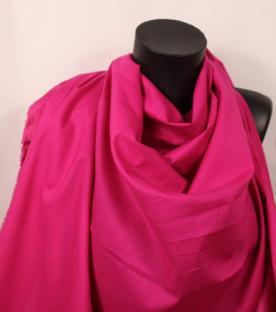 Tissu voile de coton prestige - fuchsia