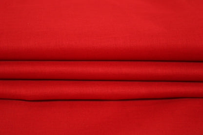 Tissu batiste de coton prestige - rouge - photo 2/4 | So Tissus