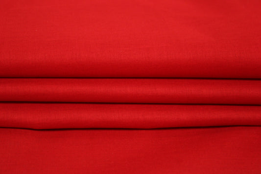 Tissu batiste de coton prestige - rouge - photo 2/4 | So Tissus